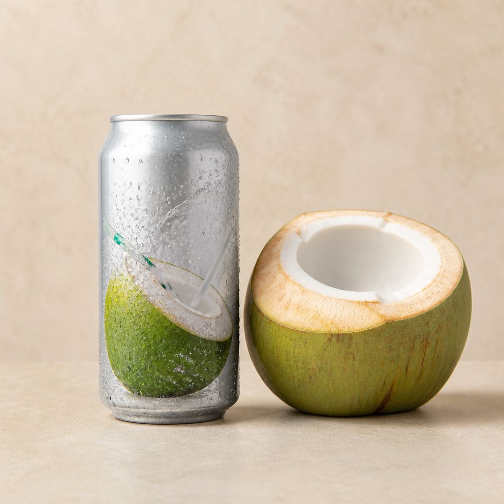 Eau de coco avec pulpe