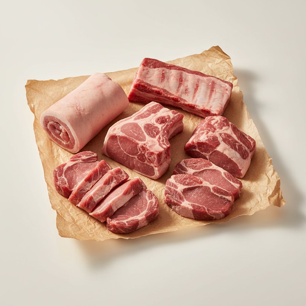 Viande de porc (avec os & sans os)